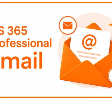 MS 365 professional email illustration with business email envelope and communication icons