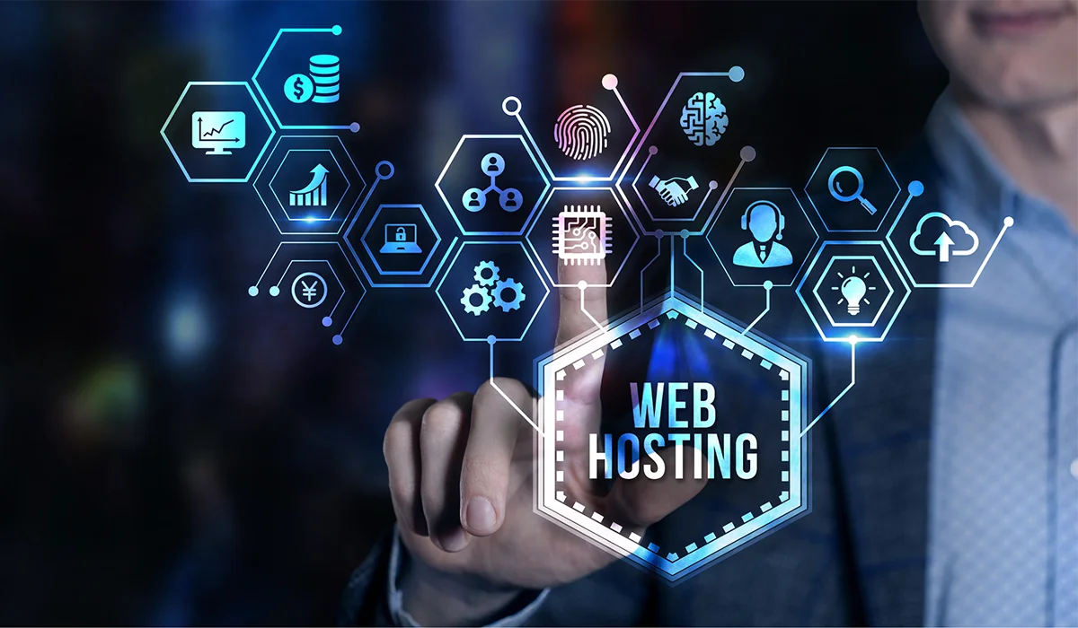 Best Website Hosting Service: What Happens Behind the Scenes When Someone Visits Your Website Best website hosting service concept showing web hosting, cloud , security, networking, and digital business solutions